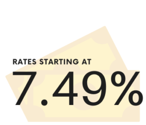 rates starting at 7.49%